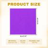 PATIKIL Foil Candy Wrappers 3.5x3.5 Inch, 100 Pcs Square Orange Pattern Aluminium Foil Candy Wrapping Paper for DIY Chocolate Candies Packaging Decoration, Purple view 2