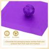 PATIKIL Foil Candy Wrappers 3.5x3.5 Inch, 100 Pcs Square Orange Pattern Aluminium Foil Candy Wrapping Paper for DIY Chocolate Candies Packaging Decoration, Purple view 4