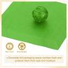 PATIKIL Foil Candy Wrappers 3.5x3.5 Inch, 100 Pcs Square Orange Pattern Aluminium Foil Candy Wrapping Paper for DIY Chocolate Candies Packaging Decoration, Green view 4