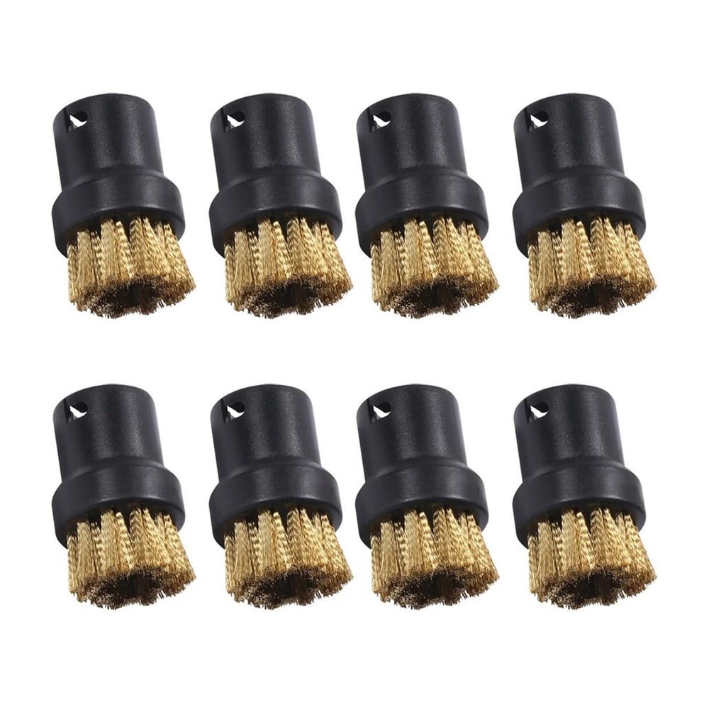 VEODONT Nylon Brush Sprinkler Nozzle Replacement Compatible with BE6002 C1052 Handheld Steam Cleaner Cleaning Brushes Parts(8PCS)
