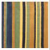Kilim Area Rug 6x8 Hand Block Printed Cotton Dhurrie Black Multicolor Striped Design Hand Surface Wash 0.19" Thick Handmade Boho Indoor Outdoor Use Flatweave Rugs for Living Room,Bedroom,Dining Room view 1