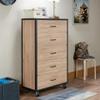 Stylish Oak Color Weathered Cabinet for Bedroom Living Room view 3