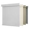 HOTSOON Blackout Roller Shades Cordless Blinds for Windows, Free-Stop Shades with Fabric Valance, Thermal Insulated Linen Fabric, UV Protection, Easy Install Roller Blinds, White, 17" W x 60" H view 1