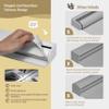 HOTSOON Blackout Roller Shades Cordless Blinds for Windows, Free-Stop Shades with Fabric Valance, Thermal Insulated Linen Fabric, UV Protection, Easy Install Roller Blinds, White, 17" W x 60" H view 3