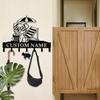peanut case Custom Name Dog Wall Key Hook | Metal Iron Black Keys Holder Decor | Personalized Gift for Dog Lovers | Durable Pet-Themed Wall Organizer (Style I) view 4