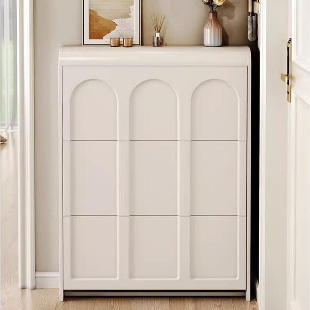 Shoe Storage Cabinet, Free Standing Shoe Rack, Shoe Rack Storage Cabinet for Entryway, with 3 Flip Drawers, for Small Spaces Storage Simple and Modern The Entrance,50*17*112cm/19*6*44in