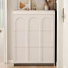 Shoe Storage Cabinet, Free Standing Shoe Rack, Shoe Rack Storage Cabinet for Entryway, with 3 Flip Drawers, for Small Spaces Storage Simple and Modern The Entrance,50*17*112cm/19*6*44in view 1