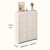 Shoe Storage Cabinet, Free Standing Shoe Rack, Shoe Rack Storage Cabinet for Entryway, with 3 Flip Drawers, for Small Spaces Storage Simple and Modern The Entrance,50*17*112cm/19*6*44in view 2