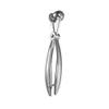 Sturdy Fruit Pit Remover for Cherries, Red Dates, Silver view 1
