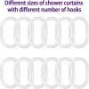 ABONAN Orange Ghost Shower Curtain Cute Spooky Halloween Horror Cartoon Kids Fabric Bathroom Curtain Decor Bath Set with Hooks(67" Wx70 H) view 4
