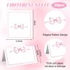 120pcs Pink Bow Place Cards, 2 x 3.5 Inch Bow Knot Table Place Card, Table Setting Name Cards for Wedding Birthday Party Baby Shower view 2
