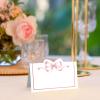 120pcs Pink Bow Place Cards, 2 x 3.5 Inch Bow Knot Table Place Card, Table Setting Name Cards for Wedding Birthday Party Baby Shower view 3