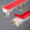 Adhesive Curtain Track Glider Ceiling or Side Mount Curtains Rail No Drill Drapery Curtain Single Tracks System for Bathroom, Kitchen, Garderobe, Balcony(White-Side,3.3 ft) view 4