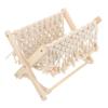 OHPHCALL 1pc Woven Magazine Rack with Tassel Home Decor Nordic Style Storage for Living Versatile Organizer for Books Newspapers and Items view 1
