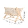 OHPHCALL 1pc Woven Magazine Rack with Tassel Home Decor Nordic Style Storage for Living Versatile Organizer for Books Newspapers and Items view 2