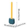 DUXDJRRE Toilet Brush Toilet Brush Compact Size Toilet Brush and Holder Cute Toilet Cleaner Brush for Bathroom Practical(Green Yellow) view 2