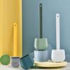 DUXDJRRE Toilet Brush Toilet Brush Compact Size Toilet Brush and Holder Cute Toilet Cleaner Brush for Bathroom Practical(Green Yellow) view 4