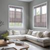 DOING-X Top Down Bottom Up Roman Shades for Windows,Classic Stripe Custom Roman Blinds,UV Protection,Privacy Window Shades,Easy to Install,70% Blackout Red Pinstriped,68" W x 36" H view 2