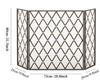 Flat Fireplace Screen, Heavy Duty Metal Mesh Cover, Free StandingGuard for Child Baby Pet Safe Protection - 732580cm (Color view 3