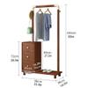 GHuBafy Solid Wood Hall Tree with Coat Rack and Shoe Storage, Entryway Furniture with Hanging Bar, Blanket Stand, Corner Clothes Rack for Bedroom, Apartment or Living Room(White) view 2