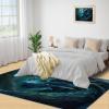 Dragon Rug - 4x6 Rug - Terrible Dragon Rugs for Living Room, Mysterious Magical Animal Area Rugs for Bedroom, Pet Friendly Washable Carpet - Office Home Decor Carpet view 3