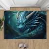 Dragon Rug - 4x6 Rug - Terrible Dragon Rugs for Living Room, Mysterious Magical Animal Area Rugs for Bedroom, Pet Friendly Washable Carpet - Office Home Decor Carpet view 4