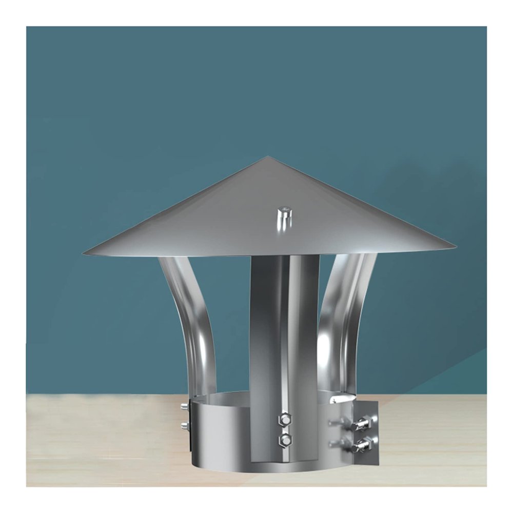 Chimney cap,chimney cowl,Practical Tool Chimney Cowl Cap,Galvanized Rain Cap Stainless Steel Chimney Cowl Cap, Pipe Rain Cover Protector Cap Galvanized Tinplate Ending Roof Cowl Rain Hat Hood(D11cm/4.