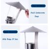 Chimney cap,chimney cowl,Practical Tool Chimney Cowl Cap,Galvanized Rain Cap Stainless Steel Chimney Cowl Cap, Pipe Rain Cover Protector Cap Galvanized Tinplate Ending Roof Cowl Rain Hat Hood(D11cm/4. view 2