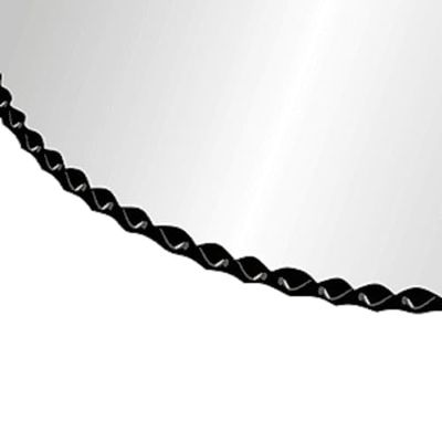 42" Inch Round Glass Table top - 1/2" Thick - Gemstone Edge