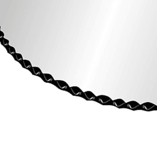 42" Inch Round Glass Table top - 1/2" Thick - Gemstone Edge