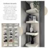 7-Tier Wall Mounted Shelf Unit  Vertical Display Storage Rack for Living Room, Bathroom, Bedroom, Kitchen  Space Saving Organizer, Modern Bookshelf (Set of 3, White) view 4