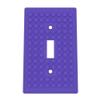 Building Brick Light Switch Cover Plate - Compatible with Standard Construction Blocks (Purple) view 1