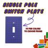 Building Brick Light Switch Cover Plate - Compatible with Standard Construction Blocks (Purple) view 2