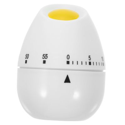 Egg Shape Mechanical Kitchen Timer, 60-Minute Plastic
