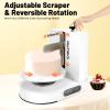 LTIGOAW Automatic Cake Buttercream Applicator, Electric Cake Decorator, Birthday Cakes Buttercream Smooth Coating Decorator 110V, for 4-12 Inch Cakes (White) view 4