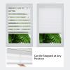 Joydeco Cordless Zebra Blinds (Pro), Dual Layer Light Control Zebra Blinds for Windows, Light-Proof Aluminum Cover, Free-Stop Roller Shades for Home & Office (White, 53" W x 75" H) view 4