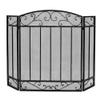 3-Panel Black Fireplace Screen with Mesh Cover, Baby/Pet Safe Fire ScreenGuard for Open Fire/Gas Fires/Log Wood Burner view 2