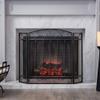3-Panel Black Fireplace Screen with Mesh Cover, Baby/Pet Safe Fire ScreenGuard for Open Fire/Gas Fires/Log Wood Burner view 4