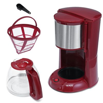 2L Coffee Machine 110v Espresso Drip Maker with Glass Kettle Powder Filter Anti-Drip Insulation Teapot