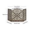 FireplacesProtection FireplaceProtection 3 Panel Heavy Duty Fireplace Screen Mesh Cover Wrought Iron, Foldable Large FireGuard view 4