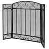 Classic Fireplace Screen 3 Panel Foldable Fire Protector SolidFire Guard Fence Indoor and Outdoor FreestandingGuard for Baby & view 4