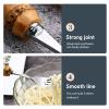 bamboo silverware set for 8,18/8 stainless steel flatware sets cutlery set for dinning,bamboo forks and spoons set (Silver, 40pcs (service for 8)) view 3