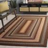 SAFAVIEH Braided Indoor/Outdoor Accent Rug 4x6, Brown & Light Brown BRD313T view 1