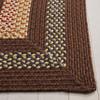 SAFAVIEH Braided Indoor/Outdoor Accent Rug 4x6, Brown & Light Brown BRD313T view 3