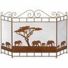 Fireplace Screens Elephants On The Fireplace Screen Fireplace Screen Flat Fireplace Screens Decorative view 1