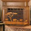 Fireplace Screens Elephants On The Fireplace Screen Fireplace Screen Flat Fireplace Screens Decorative view 2