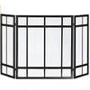 Fireplace Screens Pleasant Hearth Mission Style 3-Panel Fireplace Screen Fireplace Screen Flat Fireplace Screens Decorative view 1