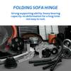 2Pcs Heavy Duty Couch Joint Hinges - Folding Sofa Accessory for Beach & Fishing Chairs view 3