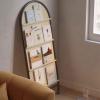 KEG801302 Simple Floor-to-Ceiling Magazine Rack Against The Wall Brochure Stand Catalog Literature Rack 4 Layers for Trade Show Exhibitions Office Retail Store Office view 4