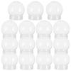 BESPORTBLE 15pcs DIY Snow Globe Water Globes - 2.8 Inch Clear Fillable Plastic Snowball with Screw Caps for Holiday Decor, Christmas Halloween Crystal Ball Props & Fortune Teller Accessories view 1